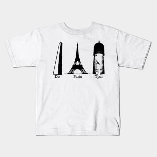 Ypsilanti Water Tower Black Kids T-Shirt